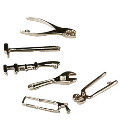 C5924-65 - Stafil - Miniatures, Tools silver - Outils