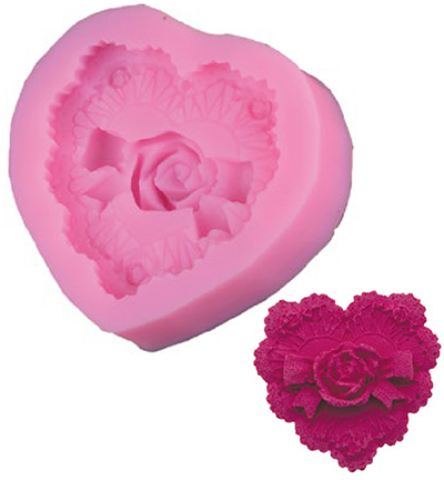 740039-52 - Stafil - Heart with bow - Moules Silicone