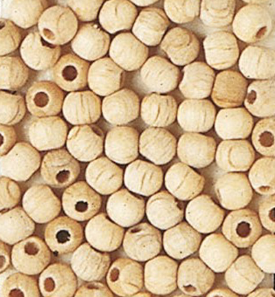 830-98 - Stafil - Wooden Beads Naturel, 4mm - 