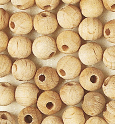 831-98 - Stafil - Wooden Beads Naturel, 6mm - 