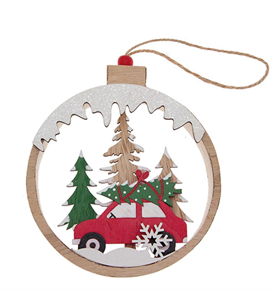 3993-031 - Stafil - Car with tree - Noel