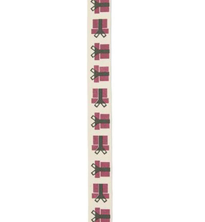 VR15-20014 - Stafil - Christmas ribbon, Present red - Noël