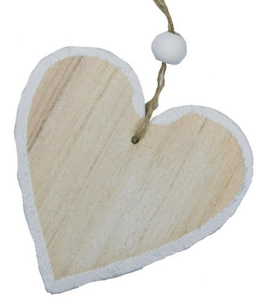 3057-01 - Stafil - Coeur/Heart to hang, naturel/white - 