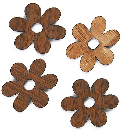 3394-141 - Stafil - Wooden Flowers - Embellissements