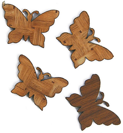 3394-121 - Stafil - Wooden Butterfly - Embellissements