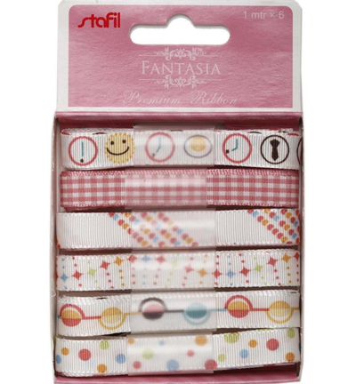 694410-6 - Stafil - Decorative Ribbons, Party Pink - Decorative Ribbons