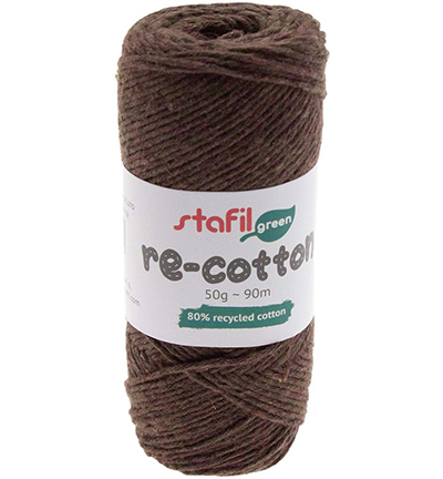 108077-09 - Stafil - Re-cotton, Dark Brown - Re-cotton