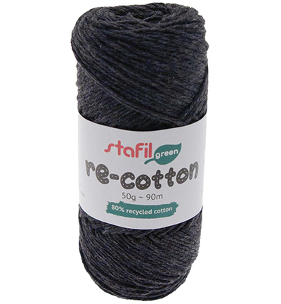 108077-12 - Stafil - Re-cotton, Anthracite - Re-cotton