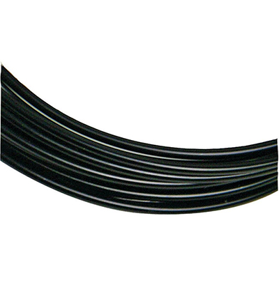 6011-271 - Stafil - Fil aluminium rond, Noir - Fil d'aluminium