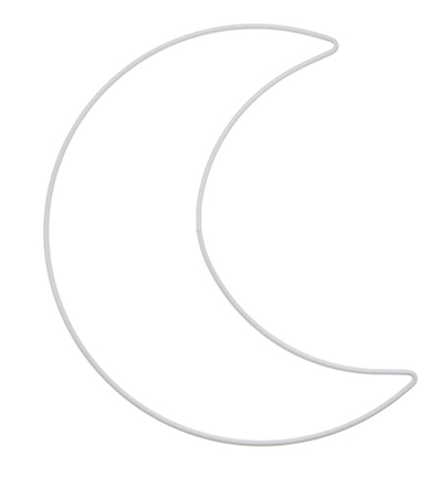 609-17 - Stafil - Forme en métal, Lune Blanc - Formes métalliques