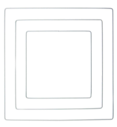 609-07 - Stafil - Forme en métal, Carré Blanc - Formes métalliques