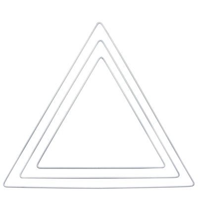 609-11 - Stafil - Metal ring, Triangle white - Formes métalliques
