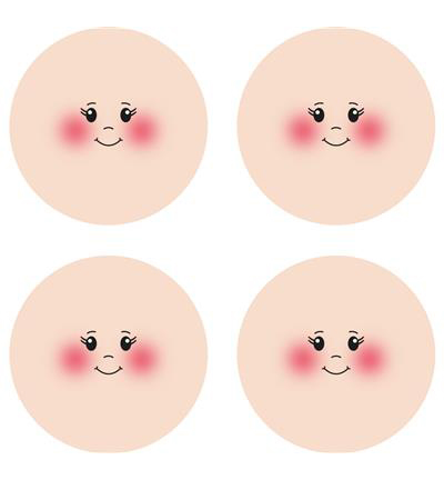 4475-011 - Stafil - Face stockinette fabric for creation of dolls/angels - 