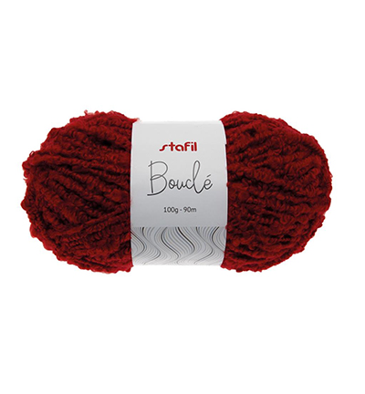 108085-05 - Stafil - Boucle Yarn, Red - Boucle