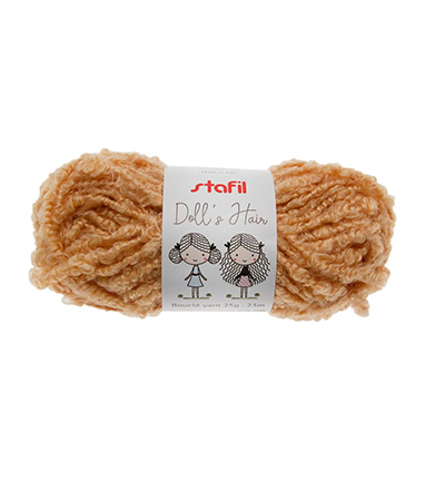 108086-03 - Stafil - Boucle Yarn Doll's Hair, Beige - Boucle Dolls Hair