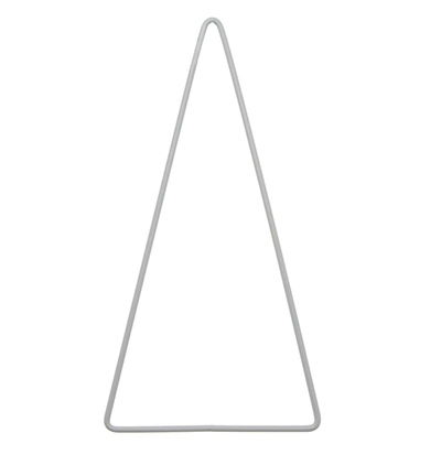 673-01 - Stafil - Triangle isocèle en métal, Blanc - Formes métalliques