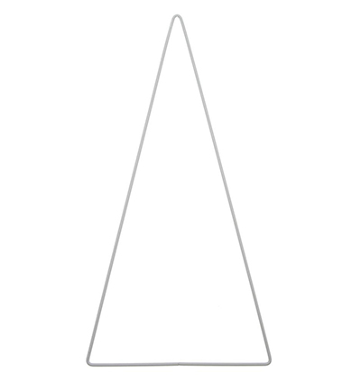673-02 - Stafil - Triangle isocèle en métal, Blanc - Formes métalliques