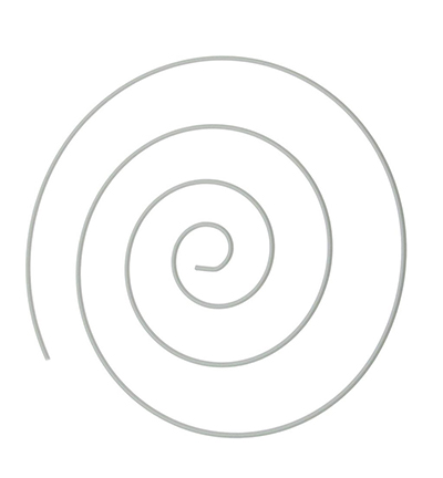 670-01 - Stafil - Cercle Spirale en métal Blan - Formes métalliques