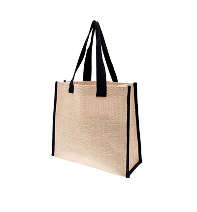 7470-03 - Stafil - Sac en jute tiffany noir - 