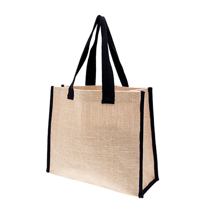 7470-06 - Stafil - Sac en jute tiffany noir - 