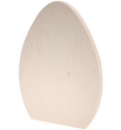 8647-03 - Stafil - Oeuf en bois plat, grand - Pâques