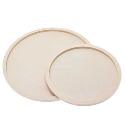 8638-01 - Stafil - Plateaux ronds en bois - Plateaux