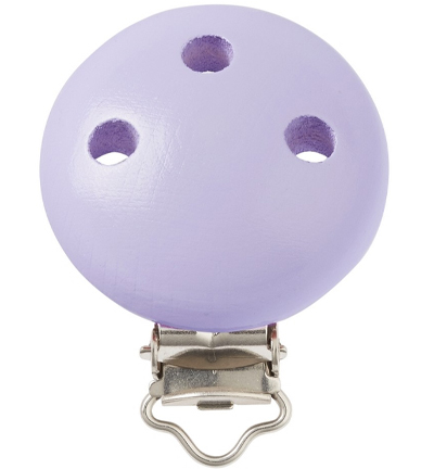 H3260-008 - Stafil - Clip pour cordon tétine, Lilas - Agrafe