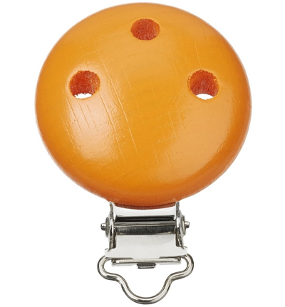H3260-012 - Stafil - Clip pour cordon tétine, Abricot - Agrafe
