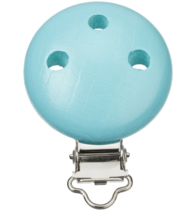 H3260-013 - Stafil - Clip pour cordon tétine, Turquoise - Agrafe