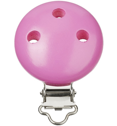 H3260-016 - Stafil - Clip pour cordon tétine, Cyclamen - Agrafe