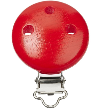 H3260-018 - Stafil - Clip pour cordon tétine, Rouge - Agrafe