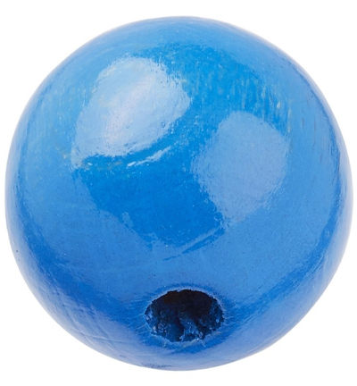 H3260-412 - Stafil - Perle en bois pour cordon tétine, Bleu - 