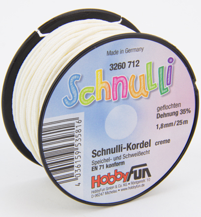 H3260-712 - Stafil - Corde tressée pour cordon tétine, Crème - Corde H3260-712 - Stafil - Corde tressée pour cordon tétine, Crème - Corde
