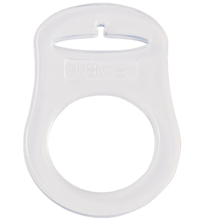 H3260-850 - Stafil - Anneau en silicone pour cordon tétine, Transparent - Anneau en silicone