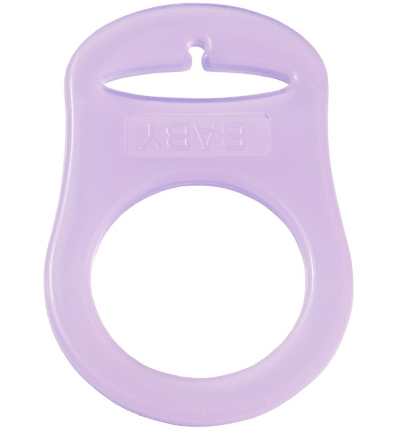 H3260-854 - Stafil - Anneau en silicone pour cordon tétine, Lilas - Anneau en silicone