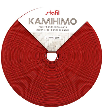 119610-05 - Stafil - Red - Kamihimo Band