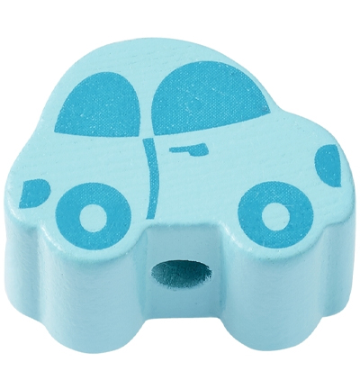 H3260-071 - Stafil - Voiture pour cordon tétine, Turquoise - Perles/disques en bois H3260-071 - Stafil - Voiture pour cordon tétine, Turquoise - Perles/disques en bois