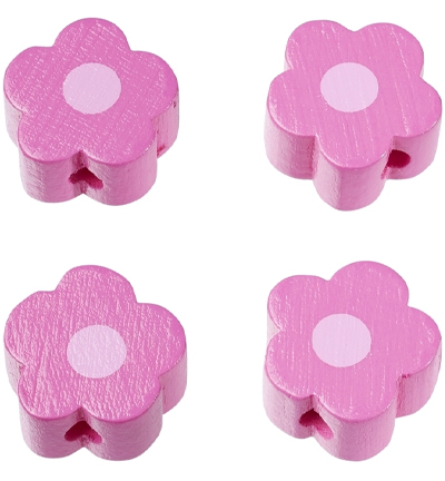 H3260-056 - Stafil - Fleurs pour cordon tétine, Cyclamen - Perles/disques en bois H3260-056 - Stafil - Fleurs pour cordon tétine, Cyclamen - Perles/disques en bois