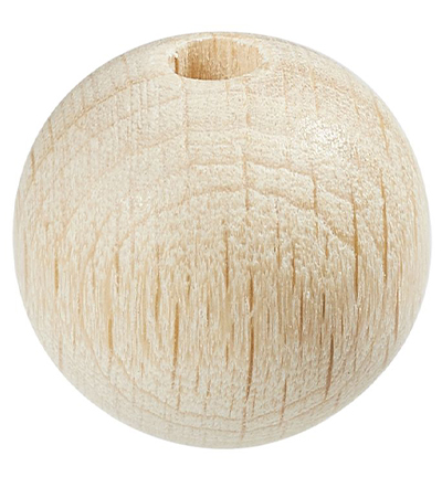 H3260-460 - Stafil - Perle de sécurité en bois pour cordon tétine, Naturel clair - Perle de sécurité en bois