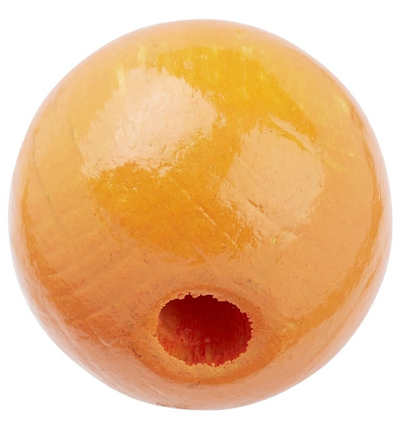 H3260-462 - Stafil - Perle de sécurité en bois pour cordon tétine, Abricot - 