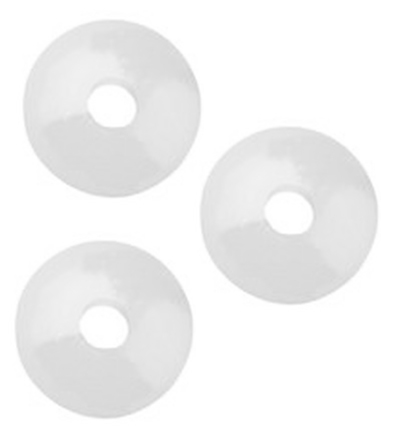 H3260-481 - Stafil - Lentille en bois pour codon tétine, Blanc - Perles/disques en bois H3260-481 - Stafil - Lentille en bois pour codon tétine, Blanc - Perles/disques en bois