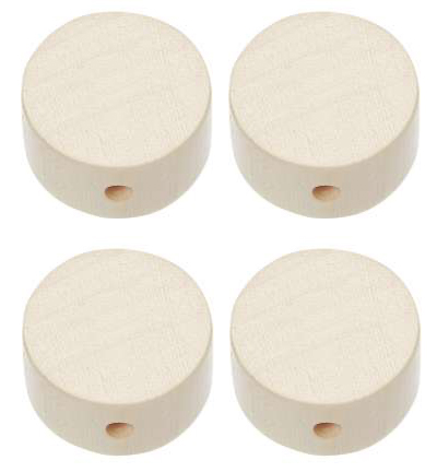 H3260-100 - Stafil - Disque en bois pour cordon tétine, Naturel clair - Perles/disques en bois H3260-100 - Stafil - Disque en bois pour cordon tétine, Naturel clair - Perles/disques en bois