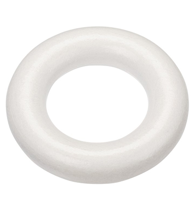 H3260-221 - Stafil - Anneau en bois pour cordon tétine, Blanc - Anneaux en bois