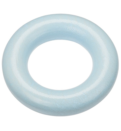 H3260-224 - Stafil - Anneau en bois pour cordon tétine, Bleu clair - 