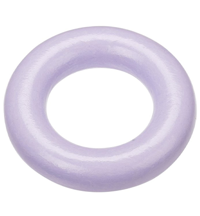 H3260-234 - Stafil - Anneau en bois pour cordon tétine, Lilas - 