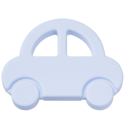 H3264-030 - Stafil - Voiture en silicone pour cordon tétine, Bleu clair - Figurines en silicone