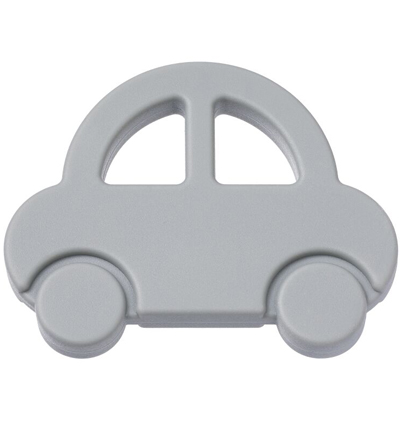 H3264-032 - Stafil - Voiture en silicone pour cordon tétine, Gris - 