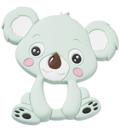 H3264-042 - Stafil - Koala en silicone pour cordon tétine, Menthe - 