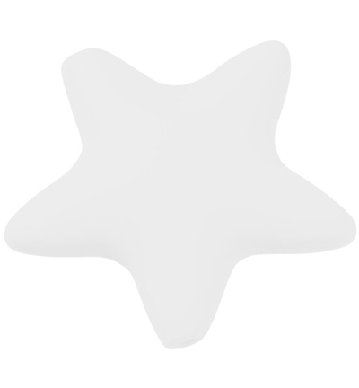 H3264-104 - Stafil - Etoile en silicone pour cordon tétine, Blanc - Figurines en silicone