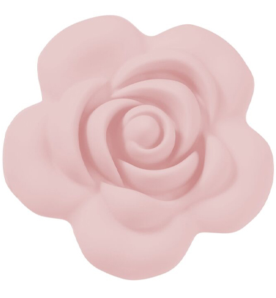 H3264-112 - Stafil - Rose en silicone pour cordon tétine, Rose - Figurines en silicone